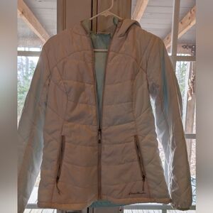 Eddie Bauer Small Quilted Reversible Jacket (with fleece jacket Med)